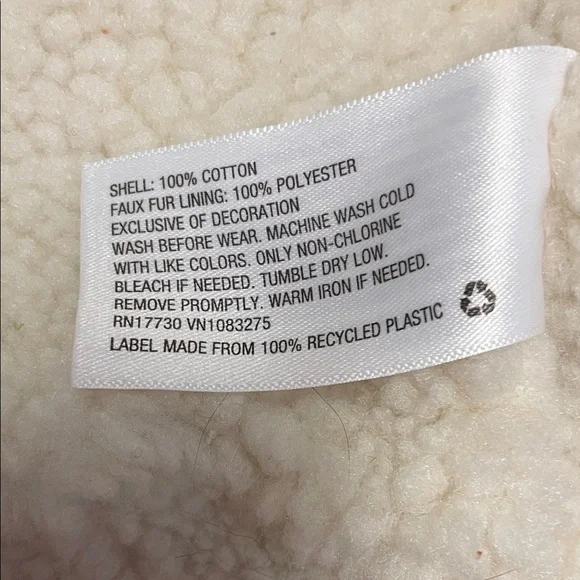 NWT Cat & Jack Rust Corduroy Jacket with Sherpa Collar - Picture 3 of 6